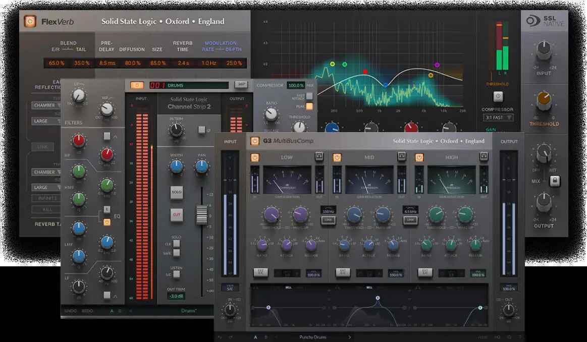 Solid State Logic / SSL SSL Bundle Channel Strip 2, G3 MultiBusComp , Flex